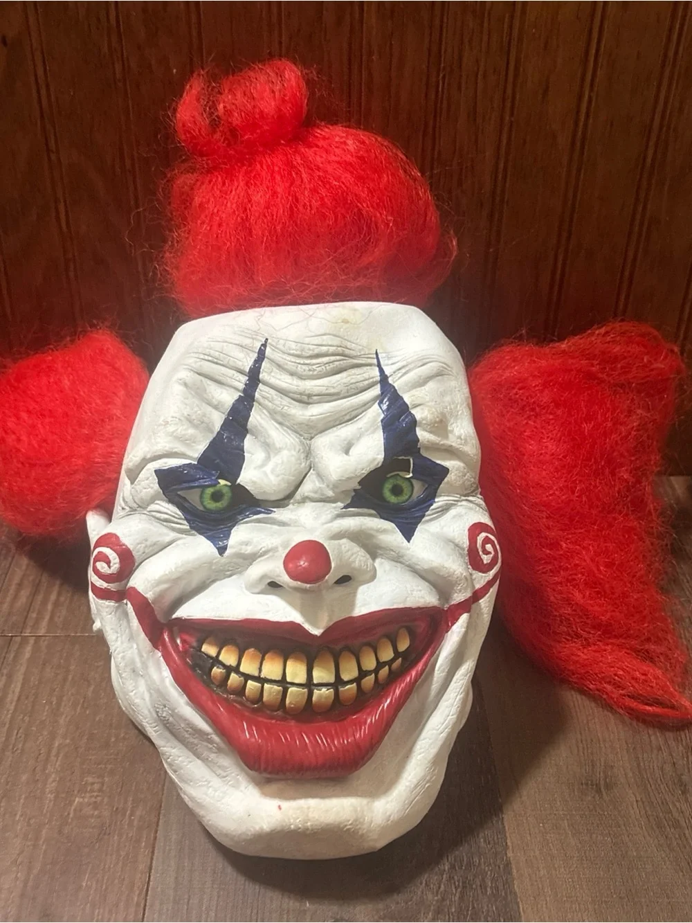 Red Clown Face Decorative Mask - Unbranded